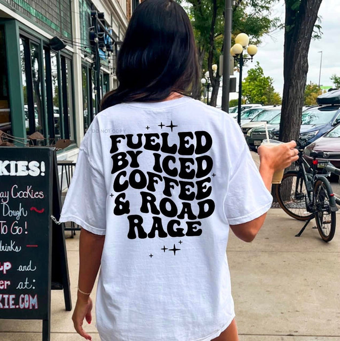 Iced Coffee Road Rage Screen Print Transfer