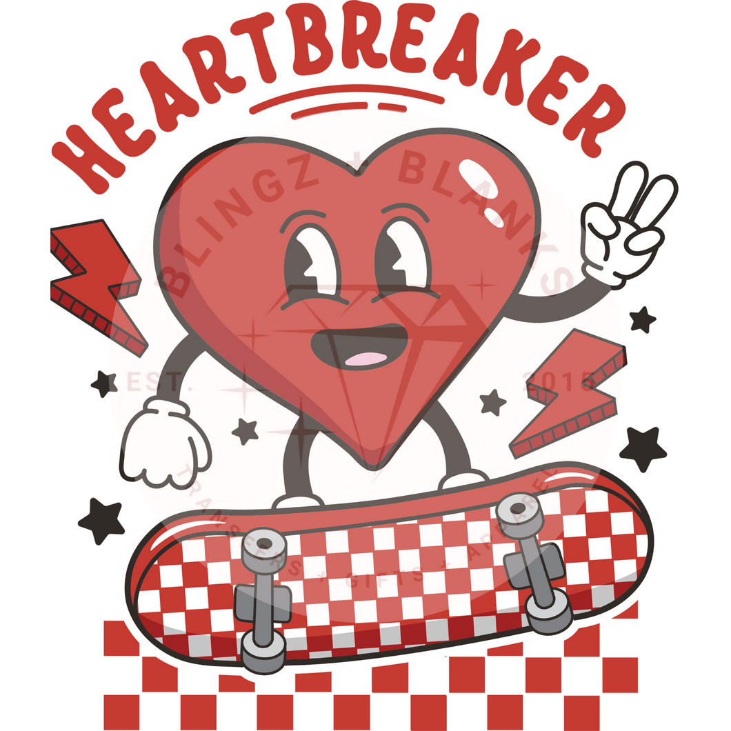Heartbreaker Skate DTF Transfer