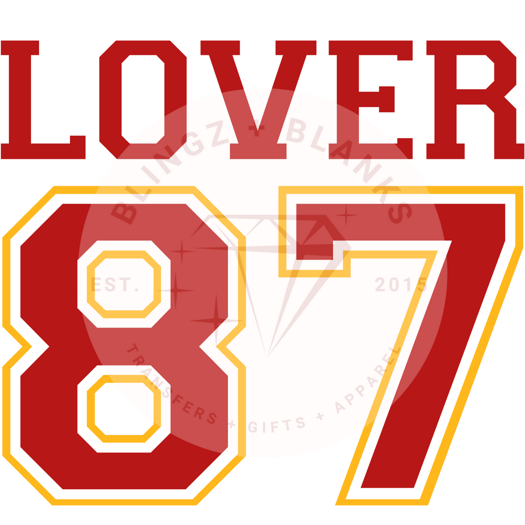 Lover 87 DTF Transfer