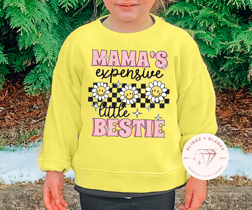 Mama's Expensive Little Bestie Youth DTF Transfer