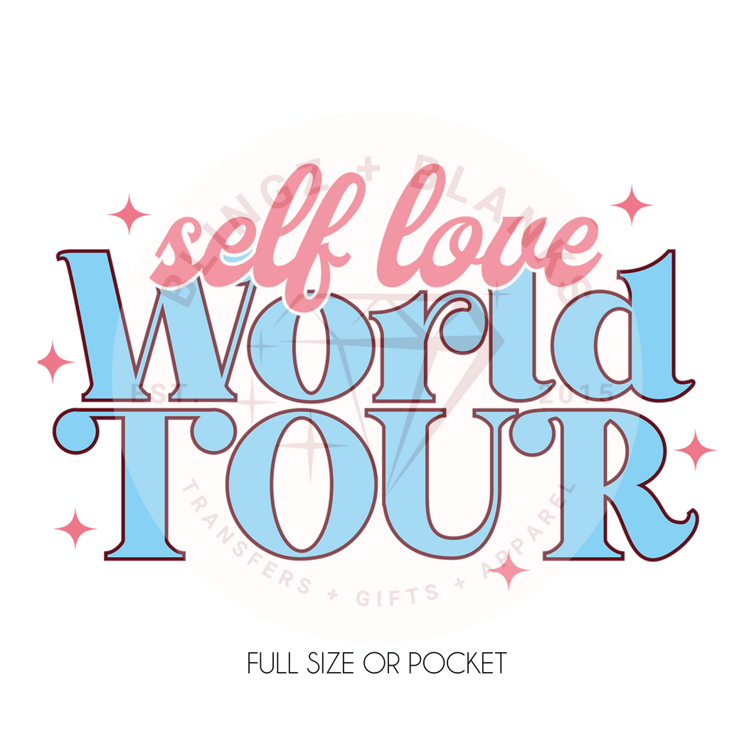 Self Love World Tour Pocket DTF Transfer