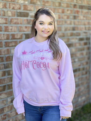 Sleigh Rides & Hot Cocoa Graphic Sweatshirt