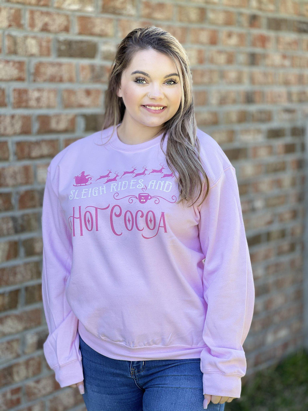 Sleigh Rides & Hot Cocoa Graphic Sweatshirt