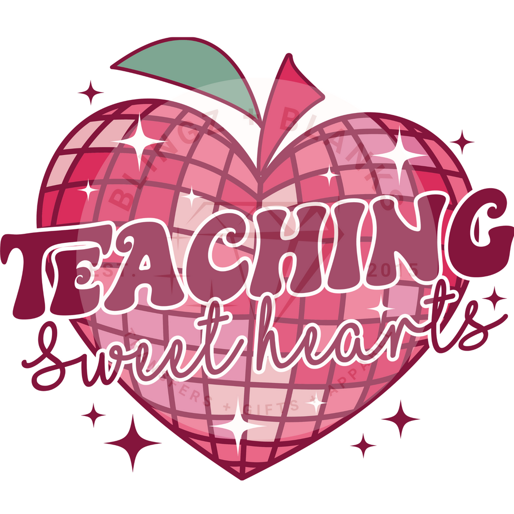 Teaching Sweethearts Disco DTF Transfer