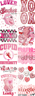 22x60 Valentine Pink DTF Gang Sheet