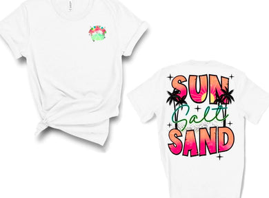 Sun Salt Sand NEONS DISTRESSED DTF Transfer