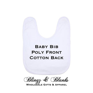 Poly Cotton Baby Bib