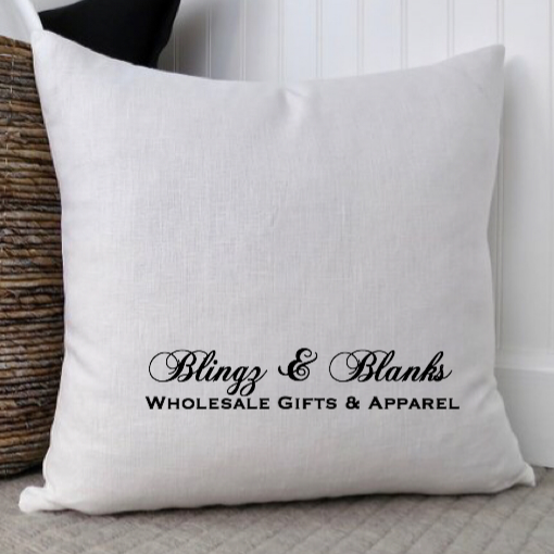 White Linen Pillow Cover