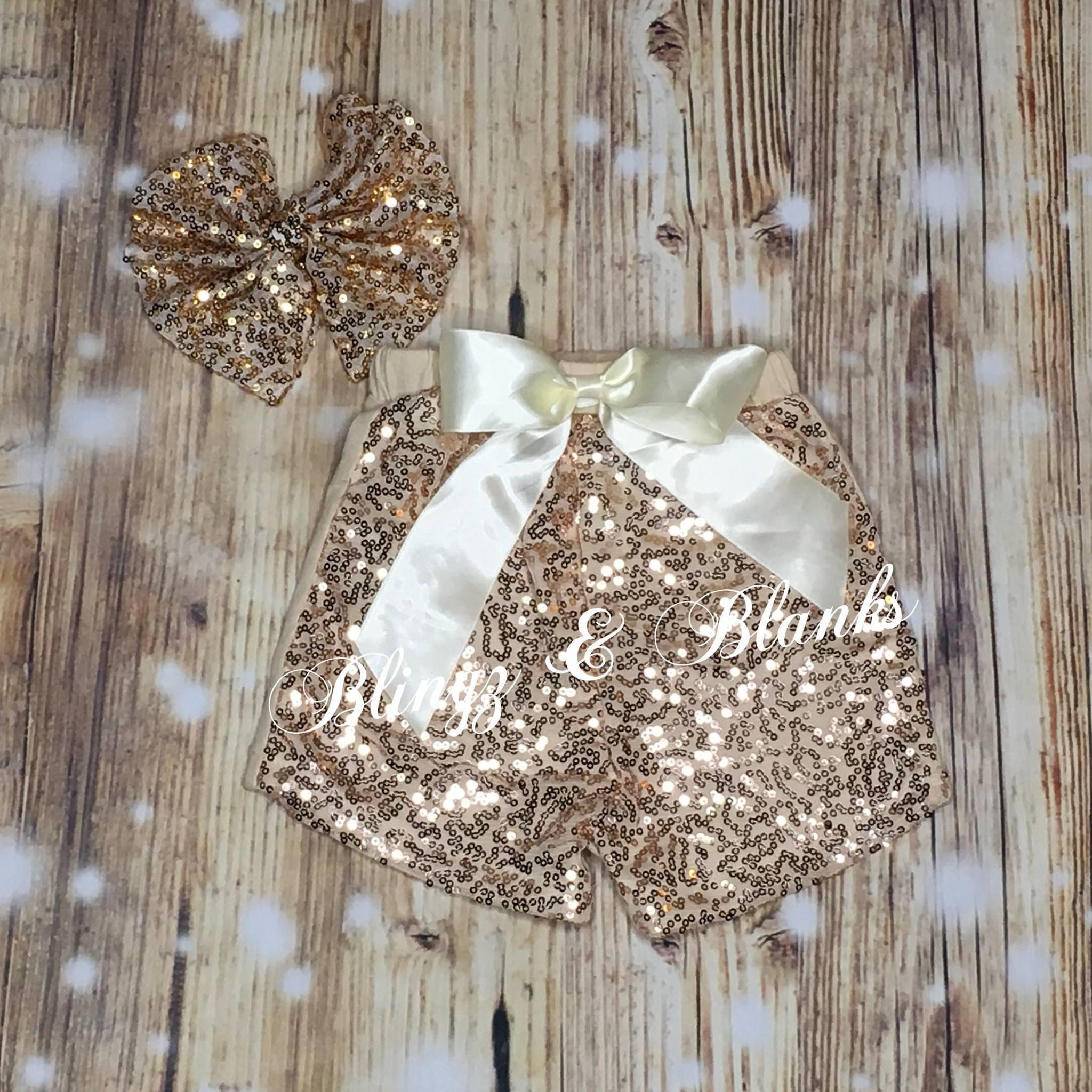 Little girl 2025 sequin shorts