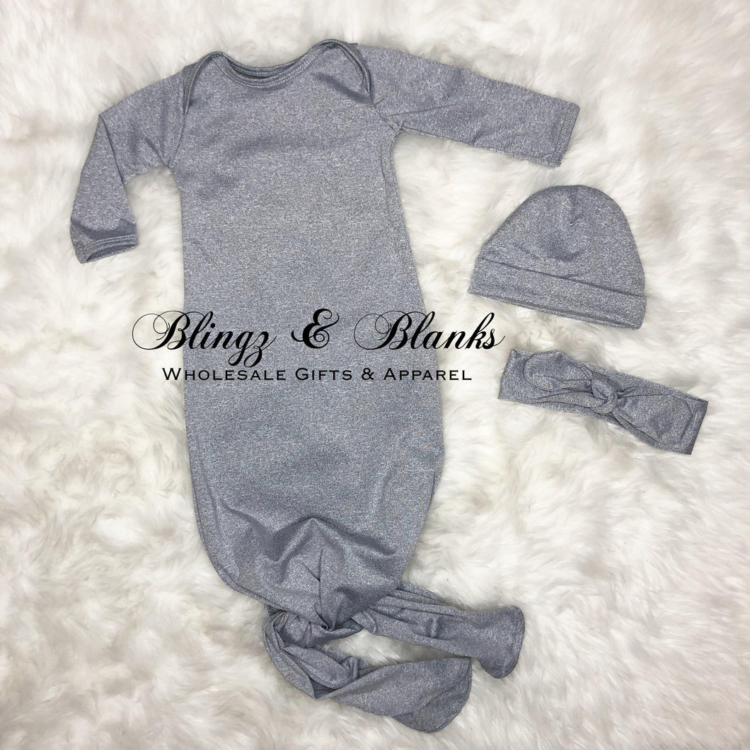 100% Poly Sub Baby Gown + Hat