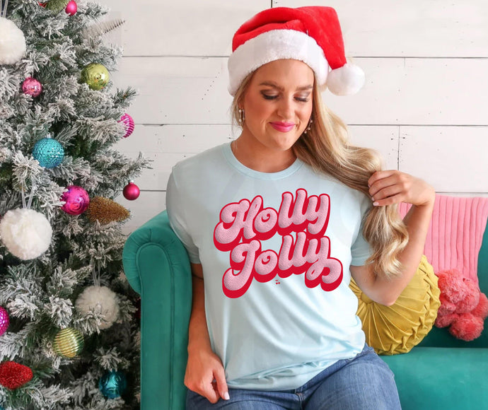 Holly Jolly Puff Graphic Shirt