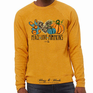Peace Love Pumpkins Graphic Sweatshirt