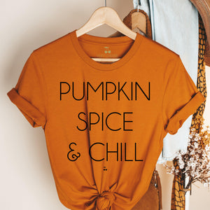 Pumpkin Spice & Chill Graphic Tee