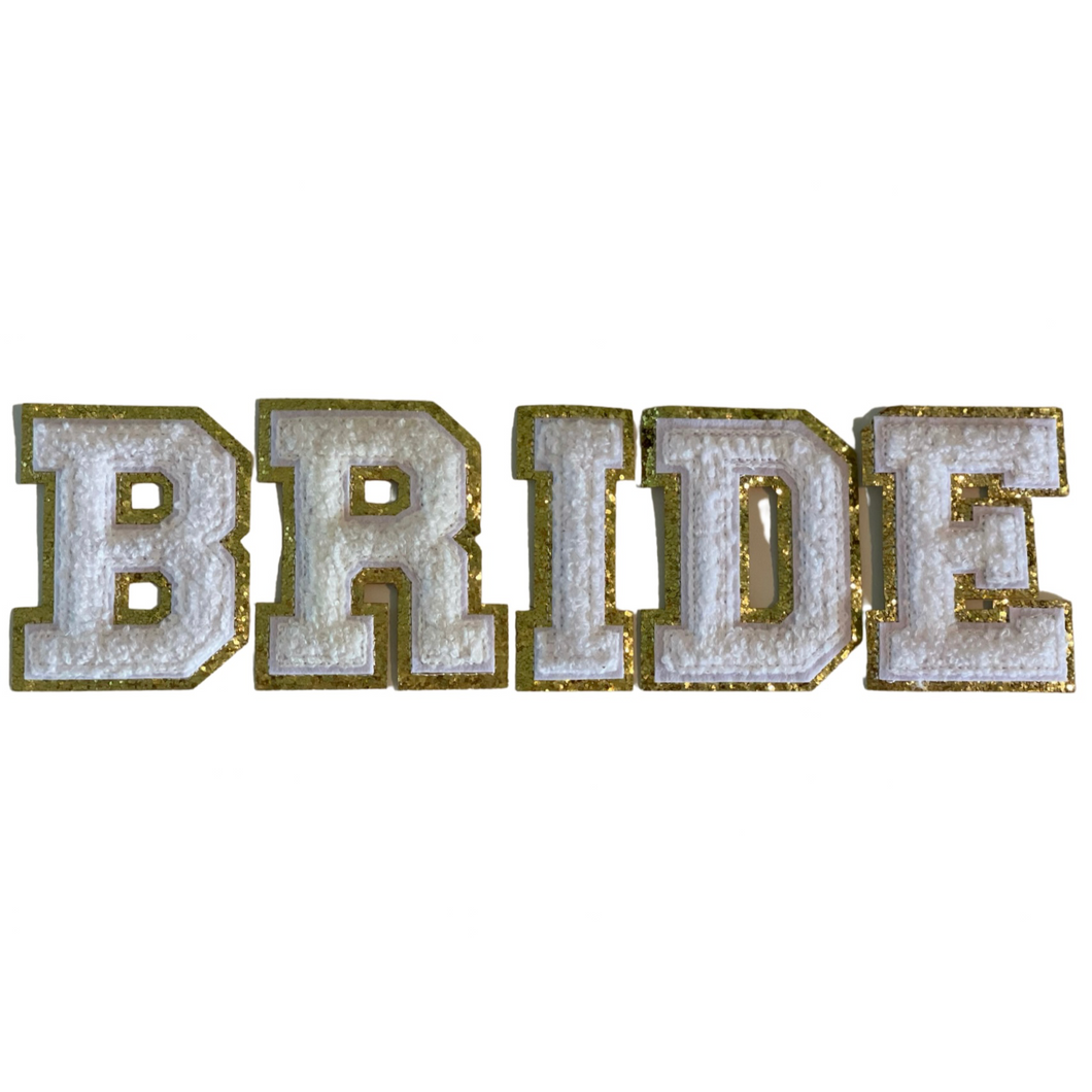 BRIDE Varsity Letter Patch Set