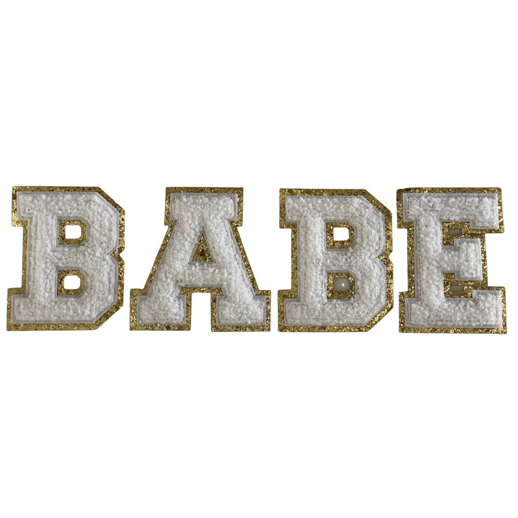 BABE Varsity Letter Patch Set