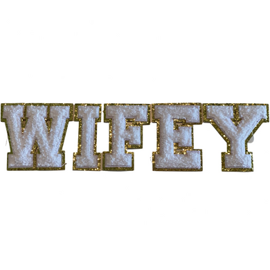WIFEY Varsity Letter Patch Set